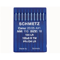 Schmetz Leather point needles Canu:20:05AX1 134LR 135x8RTW PFx134LR Size 110/18